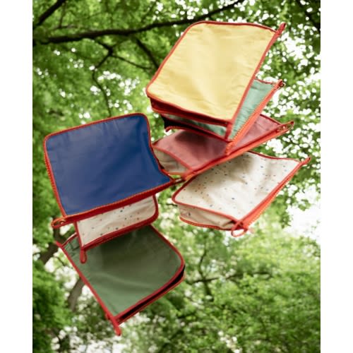 Large Zip Bag, Cool Color Block