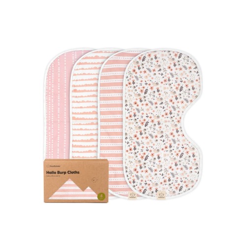 4-Pack Hallo Burp Cloths