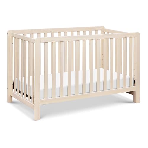 DaVinci Carter's Colby Low-Profile 4-in-1 Baby Crib, Washed Natural | GREENGUARD Gold Certified, Converts to Toddler Bed, Daybed & Full-Size Bed, 4 Adjustable Mattress Heights - Easy to Assemble