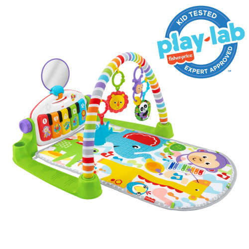Fisher-Price Deluxe Kick & Play Removable Piano Gym, Green