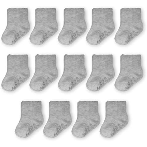 Fruit of the Loom Baby 14-Pack Grow & Fit Flex Zones Cotton Stretch Socks - Unisex, Girls, Boys