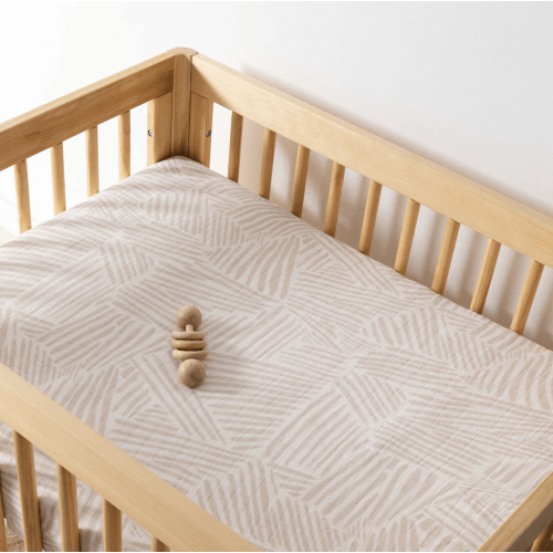 All-Stages Midi Crib Sheet in GOTS Certified Organic Muslin Cotton