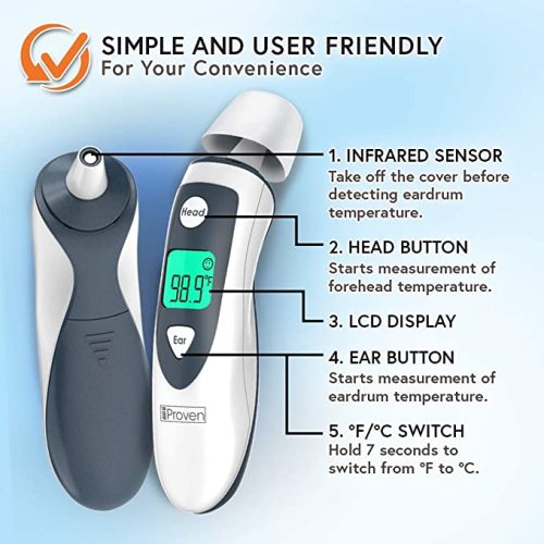 iProven Forehead and Ear Thermometer