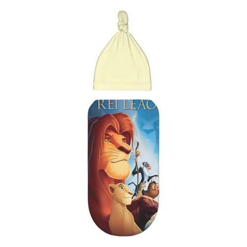 The Lion King newborn swaddle blanket is made of high-quality polyester, which is very soft and skin-friendly, with good warmth retention and elasticity, keeping the baby warm.