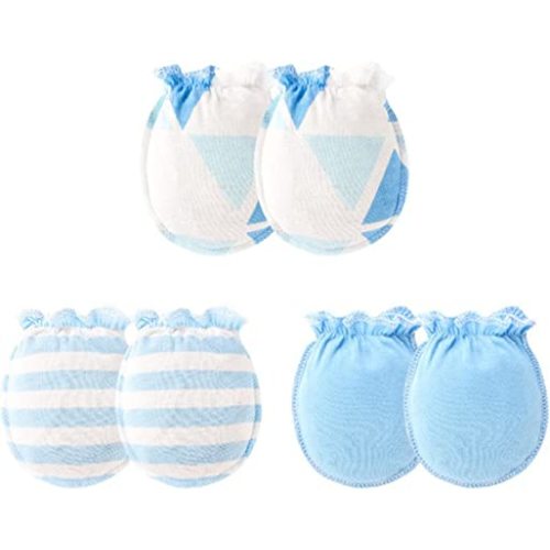 Unisex Baby Cotton Scratch Mittens For Newborn Baby Boys Girls Mittens Accessory 0-6 Months