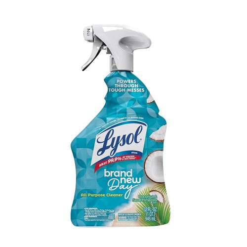 Lysol All Purpose Cleaner Spray, Multi-Purpose Disinfecting Spray, Kitchen & Bathroom Cleaner, Coconut & Sea Minerals 32 oz