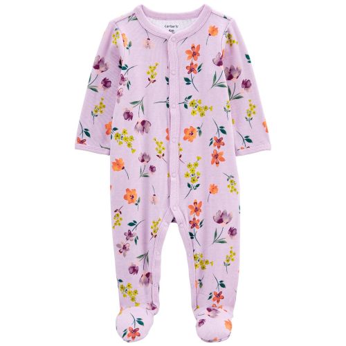 Baby Floral Snap-Up Footie Sleep & Play Pajamas