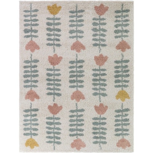 Hawthorne Kids Floral Stripes Area Rug