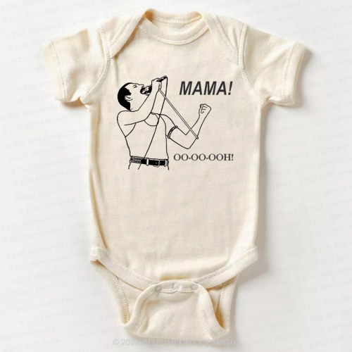 Mama Oo - Oo - Ooh - Queen Bodysuit For Baby 8