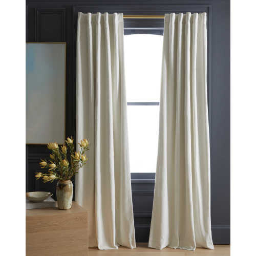 Cotton Velvet Room Darkening Curtain