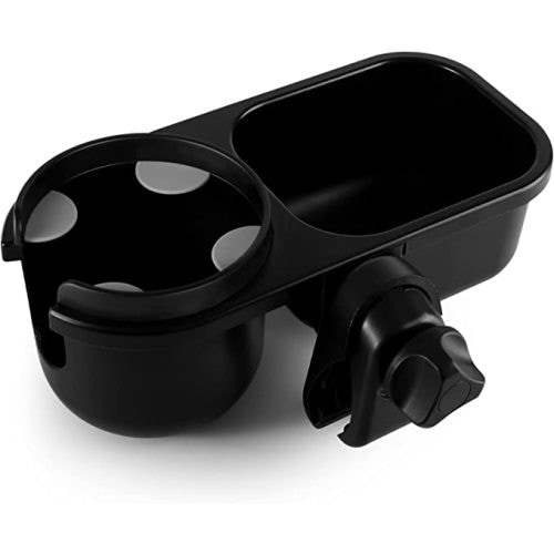Accmor Stroller Cup Holder with Tray, Universal Cup Holder Tray for Uppababy Nuna Doona Strollers, Bottle Drinks Holder for Stroller, Wheelchair, Walker