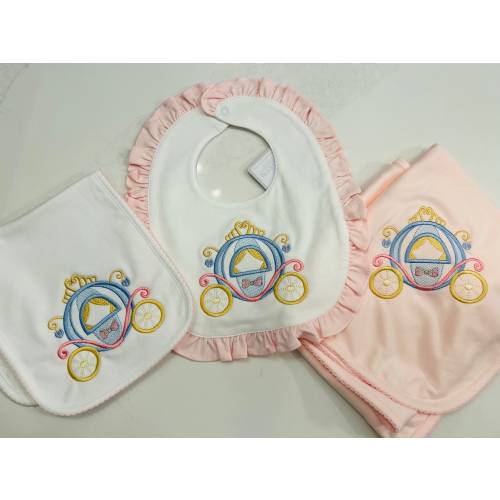 Disney embroidered baby gift, cinderella shower gift,  newborn gift ,customized  bib, blanket, burp cloth, Pima Cotton, baby gift,