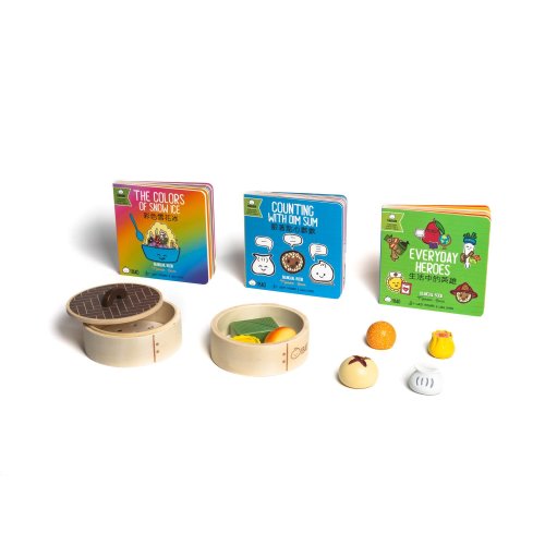 Dim Sum Book Bundle with Wooden Dim Sum Toy — Bitty Bao Chinese Bilingual Books & Toys
