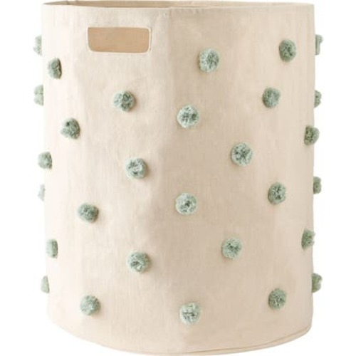 Pompom Canvas Hamper