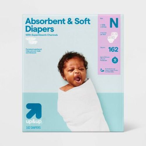 Disposable Diapers - Up&up™ (select Size And Count) (color Or Pattern May Vary)