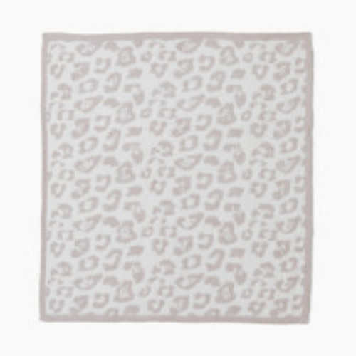 Barefoot Dreams CozyChic Barefoot In The Wild Baby Blanket - Stone/Cream
