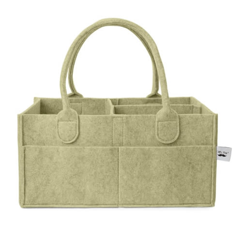 Mr. Pen- Baby Diaper Caddy Organizer, Olive Calm, Baby Caddy Organizer with Handle, Compact Size, Collapsible & Portable