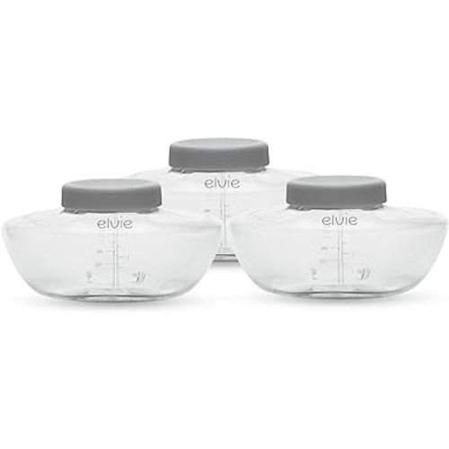 Elvie Pump - Breastmilk Storage Bottles - BPA Free - Breast Feeding Essentials - 3 Pack