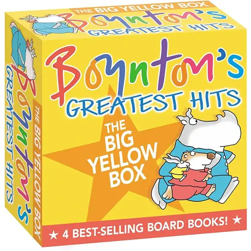 Boynton's Greatest Hits The Big Yellow Box (Boxed Set): The Going to Bed Book; Horns to Toes; Opposites; But Not the Hippopotamus