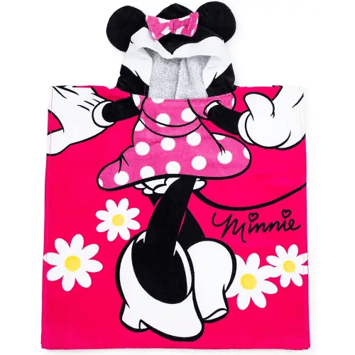 Disney Minnie Mouse 22" x 22" Hooded Poncho Bath/Beach Towel