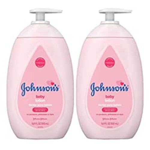 Johnsons Baby Lotion 16.9 Ounce Pump (500ml) (2 Pack)