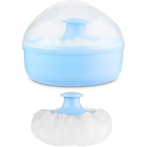 WLLHYF Baby Body Cosmetic Powder Puff Large Fluffy Soft Face Loose Powder Puff with Container Case for Baby Kid Adult Bath Travel