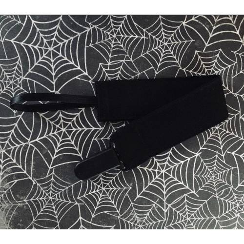 Spooky Darkness Black Cotton Pacifier Clip Gothic Darling