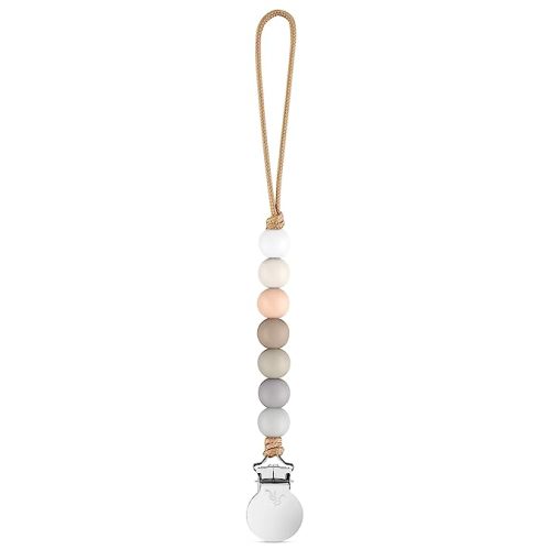Ryan & Rose Pacifier Clip Georgia - Silicone Pacifier Clip Baby boy Baby Girl Binky paci Clip Baby Pacifier Holder binkie Clip Binky Clips Newborn Baby Care Baby Pacifier Clip (Linen)