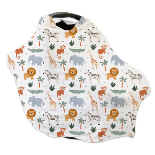 Safari Snuggles Multi-Use Stretchy Car Seat & Nursing Cover