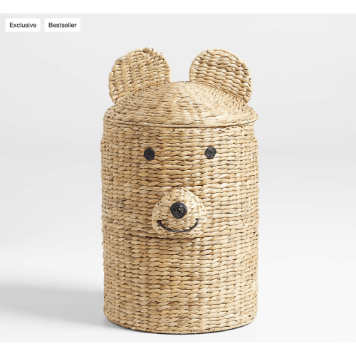 Bear Woven Kids Hamper with Handles