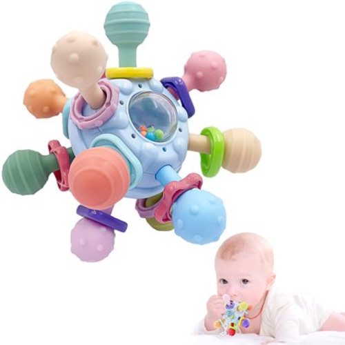 Baby Montessori Sensory Teething Toys for 0-18 Months, Gifts for Boys & Girls