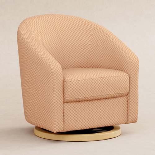 Madison Swivel Glider in Canyon Velvet Checker