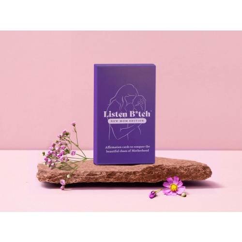New Mom Edition | Listen Bitch Affirmations | Affirmation Cards to Conquer The Beautiful Chaos of Motherhood | A Holiday Gift for New Moms