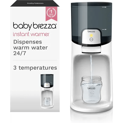 Baby Brezza Instant Baby Bottle Warmer - Fast Water Warmer Instantly Dispenses 24/7 in 3 Temperatures, White