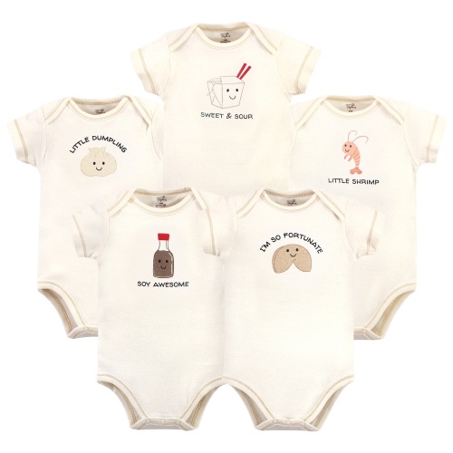 Touched by Nature Organic Cotton Bodysuits, Fortune Cookie