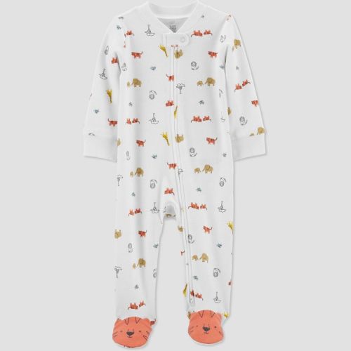 Baby Boys' Tiger Footed Pajama - Just One You® made by carter's Orange