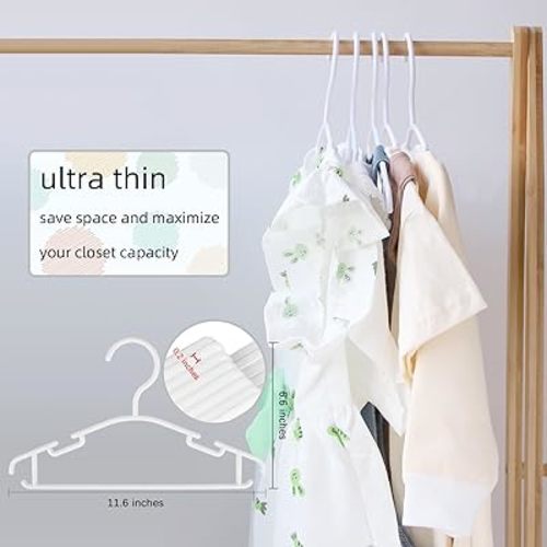 GoodtoU Baby Hangers: 100 Pack, White