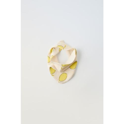 LEMON WAFFLE WEAVE BANDANA