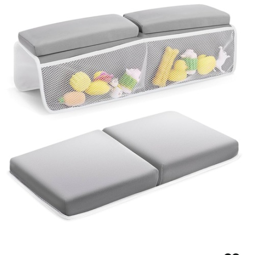 Baby Bath Kneeler and Elbow Rest Pad Set, Bathtub Kneeling Pad, Baby Accessories for Bath, Relieve Your Knees and Elbows