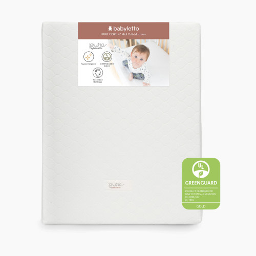 babyletto Midi Crib Size Pure Core Mattress - White