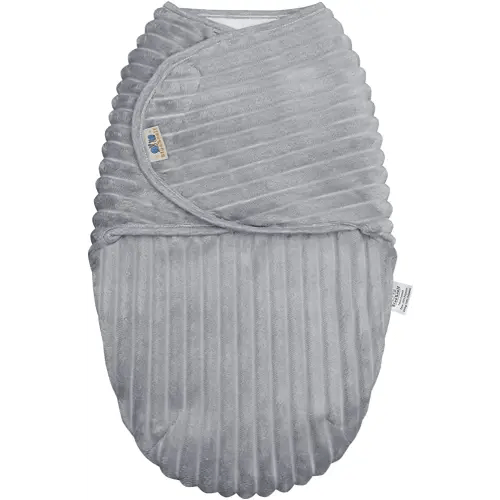 BlueSnail 3-6 Month Swaddle, Newborn Swaddle, (S,0-3 Months, Light Gray)