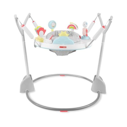 Skip Hop Baby Activity Play Bouncer for Baby Ages 4m+ Silver Lining Cloud, Foldable
