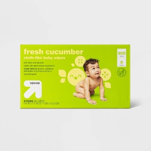 Fresh Cucumber Baby Wipes- up & up™ (Select Count)