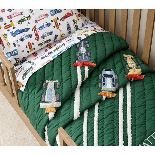 Remy Race Car Toddler Quilt | Pottery Barn Kids