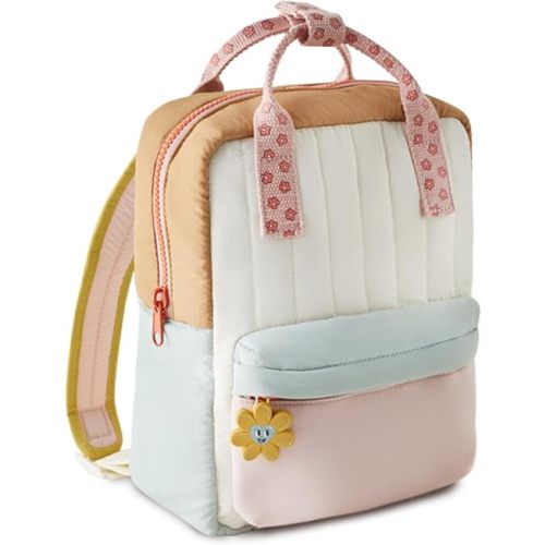 mini toddler backpacks for girls 2-4 - Cute Sunflower flower Hanging Colored small diaper bag and Preschool Bookbag