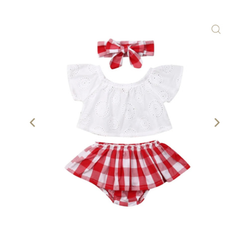 Eyelet Plaid Set – The Ollie Bee