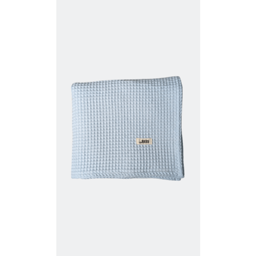 Organic Cotton Baby Blanket - Blue