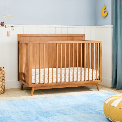 Mid-Century 4-in-1 Convertible Crib with toddler bed conversion kit