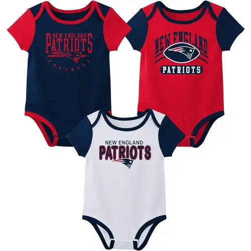 Outerstuff NFL Teams Newborn Baby and Infant Short Sleeve Bodysuit Variety 3-Pack (0-18m)