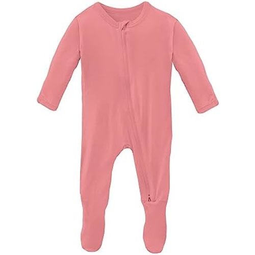 KicKee Footies with Zipper, Super Soft One-Piece Jammies, Sleepwear for Babies and Kids